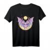 Pastell Goth T-Shirt mit Kawaii Mondfledermaus – Gruseliges, niedliches Gothic-Design für Emo, Anime & Japan-Fans, perfekt für Okkultismus-Liebhaber