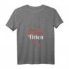 Damen Gothic T-Shirt mit Spruch 'Das Böse Hat Titten' – Lustiges Ironie-Shirt für Gothic Fans & Geschenkideen mit V-Ausschnitt