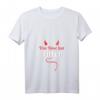 Damen Gothic T-Shirt mit Spruch 'Das Böse Hat Titten' – Lustiges Ironie-Shirt für Gothic Fans & Geschenkideen mit V-Ausschnitt