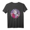 Japanisches Anime Kawaii Katze Samurai T-Shirt - Pastel Goth Design für Otaku, Emo & Anime-Fans