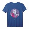 Japanisches Anime Kawaii Katze Samurai T-Shirt - Pastel Goth Design für Otaku, Emo & Anime-Fans