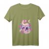 Damen Pastell Goth Creepy Skull Serpent Snake T-Shirt mit V-Ausschnitt – Kawaii Emo Nu Goth Mode für Fans von Okkultismus, Satanismus & Gothic