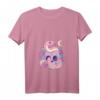 Damen Pastell Goth Creepy Skull Serpent Snake T-Shirt mit V-Ausschnitt – Kawaii Emo Nu Goth Mode für Fans von Okkultismus, Satanismus & Gothic