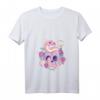 Damen Pastell Goth Creepy Skull Serpent Snake T-Shirt mit V-Ausschnitt – Kawaii Emo Nu Goth Mode für Fans von Okkultismus, Satanismus & Gothic