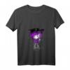 Damen HapOwl Edgy Kitty Hut Scene Kid Emo Alt Goth T-Shirt mit V-Ausschnitt - Kawaii, Gothic & Y2K Stil