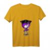 Damen HapOwl Edgy Kitty Hut Scene Kid Emo Alt Goth T-Shirt mit V-Ausschnitt - Kawaii, Gothic & Y2K Stil