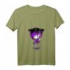 Damen HapOwl Edgy Kitty Hut Scene Kid Emo Alt Goth T-Shirt mit V-Ausschnitt - Kawaii, Gothic & Y2K Stil