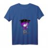 Damen HapOwl Edgy Kitty Hut Scene Kid Emo Alt Goth T-Shirt mit V-Ausschnitt - Kawaii, Gothic & Y2K Stil