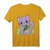 Pastell Goth Katze mit Pizzamonster für Halloween - Niedliches Gothic Design für Katzen-, Monster- und Pizza-Liebhaber