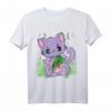 Pastell Goth Katze mit Pizzamonster für Halloween - Niedliches Gothic Design für Katzen-, Monster- und Pizza-Liebhaber