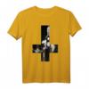 Brennende Kirche Okkult Satan umgedrehtes Kreuz Gothic Goth T-Shirt – Dunkle Mode für Satan-, Hexen- und Okkult-Fans