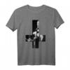 Brennende Kirche Okkult Satan umgedrehtes Kreuz Gothic Goth T-Shirt – Dunkle Mode für Satan-, Hexen- und Okkult-Fans