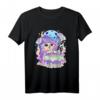 Kawaii Pastell Goth Niedliches und Unheimliches Katzen Hexen T-Shirt – Perfekt für Halloween, Otaku und Gothic Fans
