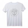 Distressed Alien Kopf mit Alien-Symbolen - Grafisches T-Shirt für Verschwörungsliebhaber, Roswell & Area 51 Fans