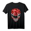 HapOwl Power Rangers Red Ranger Polygon Helmet T-Shirt - Retro & Vintage Comic T-Shirt für Fans und Sammler