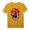 HapOwl Power Rangers Red Ranger Polygon Helmet T-Shirt - Retro & Vintage Comic T-Shirt für Fans und Sammler