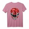 HapOwl Power Rangers Red Ranger Polygon Helmet T-Shirt - Retro & Vintage Comic T-Shirt für Fans und Sammler