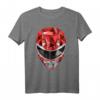 HapOwl Power Rangers Red Ranger Polygon Helmet T-Shirt - Retro & Vintage Comic T-Shirt für Fans und Sammler