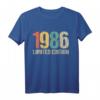Lustiges 38. Geburtstag T-Shirt für Mann und Frau - Witzige Geschenkidee & Deko für den 38. Geburtstag 1986