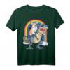 Corgi Riding Dinosaur T Rex T-Shirt für Kinder & Erwachsene - Lustiges Galaxy Rainbow Tiermotiv für Dinosaurier- und Hundeliebhaber