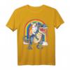 Corgi Riding Dinosaur T Rex T-Shirt für Kinder & Erwachsene - Lustiges Galaxy Rainbow Tiermotiv für Dinosaurier- und Hundeliebhaber