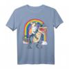 Corgi Riding Dinosaur T Rex T-Shirt für Kinder & Erwachsene - Lustiges Galaxy Rainbow Tiermotiv für Dinosaurier- und Hundeliebhaber