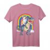 Corgi Riding Dinosaur T Rex T-Shirt für Kinder & Erwachsene - Lustiges Galaxy Rainbow Tiermotiv für Dinosaurier- und Hundeliebhaber