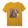 Breakfast Club Pink Text Group Photograph T-Shirt - Offiziell lizenziertes Film- und Gruppenshirt für Fans