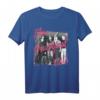 Breakfast Club Pink Text Group Photograph T-Shirt - Offiziell lizenziertes Film- und Gruppenshirt für Fans