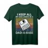 I Keep All My Dad Jokes In A Dad A Base Dad Jokes Vintage T-Shirt – Lustiges Geschenk für Vatertag, Geburtstag & Weihnachten für Papa, Großvater & Humorvolle Väter