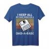 I Keep All My Dad Jokes In A Dad A Base Dad Jokes Vintage T-Shirt – Lustiges Geschenk für Vatertag, Geburtstag & Weihnachten für Papa, Großvater & Humorvolle Väter