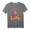 In Pizza we trust I Pizza Illuminati Liebe T-Shirt – Lustiges Geschenk für Pizzaliebhaber zum Geburtstag, Weihnachten & mehr