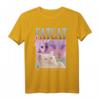 Fette Katze Weißes Kätzchen Dickes Haustier Katzenbesitzer T-Shirt – Lustiges Vintage Design im 90er Stil, Perfekt für Katzenliebhaber und Tierfreunde
