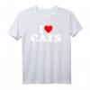 I Love Cats Herz T-Shirt – Lustiges Geschenk für Katzenliebhaber zu Weihnachten & Geburtstag