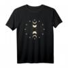 Boho Mondphasen, Sonne, Mond und Sterne - Spirituelles T-Shirt für Yoga, Meditation und Astrologie