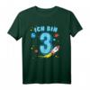 Ich bin Drei - Raketen Geburtstags T-Shirt für Kinder, perfekt für 3. Geburtstag, Astronomie Fans und kleine Raketenforscher