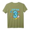 Ich bin Drei - Raketen Geburtstags T-Shirt für Kinder, perfekt für 3. Geburtstag, Astronomie Fans und kleine Raketenforscher