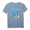Ich bin Drei - Raketen Geburtstags T-Shirt für Kinder, perfekt für 3. Geburtstag, Astronomie Fans und kleine Raketenforscher