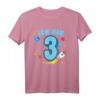 Ich bin Drei - Raketen Geburtstags T-Shirt für Kinder, perfekt für 3. Geburtstag, Astronomie Fans und kleine Raketenforscher