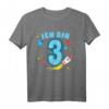 Ich bin Drei - Raketen Geburtstags T-Shirt für Kinder, perfekt für 3. Geburtstag, Astronomie Fans und kleine Raketenforscher