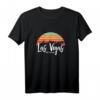 Las Vegas Nevada Sunset Vintage Retro Skyline Geschenk T-Shirt – Perfektes Souvenir für Städtereisen, Geburtstage & Weihnachten