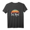 Las Vegas Nevada Sunset Vintage Retro Skyline Geschenk T-Shirt – Perfektes Souvenir für Städtereisen, Geburtstage & Weihnachten