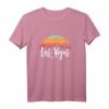 Las Vegas Nevada Sunset Vintage Retro Skyline Geschenk T-Shirt – Perfektes Souvenir für Städtereisen, Geburtstage & Weihnachten