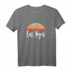 Las Vegas Nevada Sunset Vintage Retro Skyline Geschenk T-Shirt – Perfektes Souvenir für Städtereisen, Geburtstage & Weihnachten