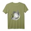HapOwl im Mond SW Version T-Shirt - Offizielles Sandmännchen Design für Nostalgiker & DDR-Fans