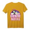 Death Metal Unicorn Rainbow T-Shirt mit Grim Reaper und Regenbogen – Lustiges Heavy Metal Shirt für Fans, Geburtstage & Geschenkideen