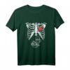 Papa Skelett Halloween T-Shirt mit Bier und Pizza – Lustiges Schwangerschafts-Paar-Shirt für Halloween, Babypartys & Bald werdende Väter