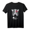 Skelett Schwangerschaft Ankündigung T-Shirt - Originelles Halloween Kostüm & Babyparty Outfit für werdende Mütter