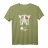 Skelett Schwangerschaft Ankündigung T-Shirt - Originelles Halloween Kostüm & Babyparty Outfit für werdende Mütter