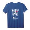 Skelett Schwangerschaft Ankündigung T-Shirt - Originelles Halloween Kostüm & Babyparty Outfit für werdende Mütter